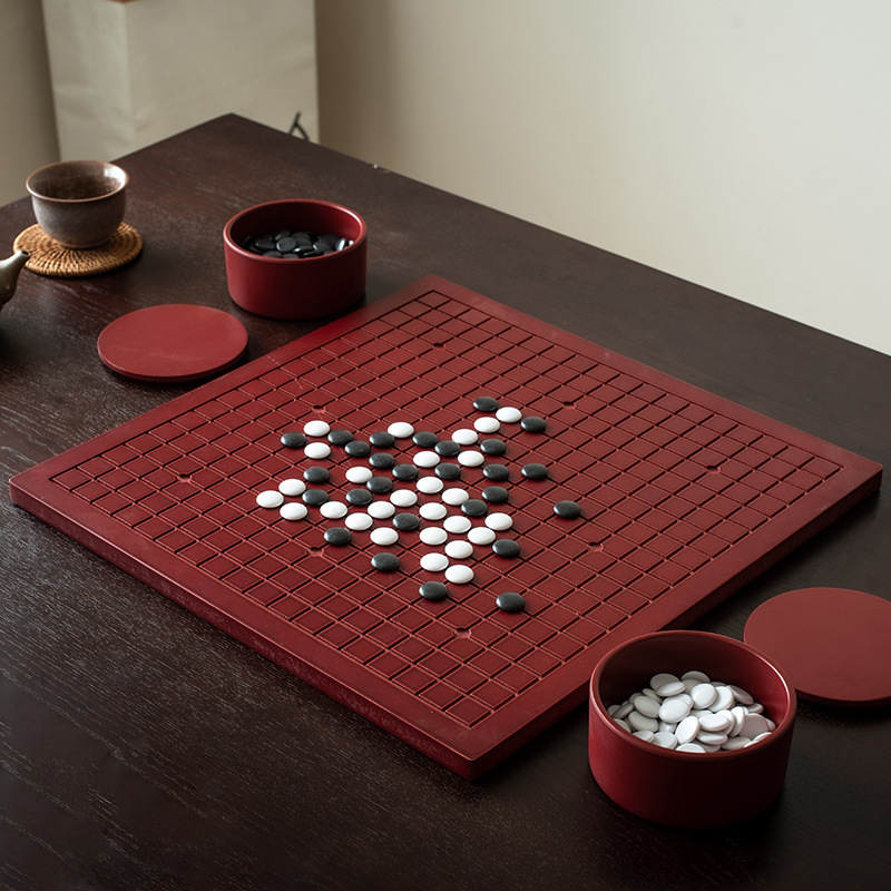 ชุดหมากล้อมไม้ Solid Wood