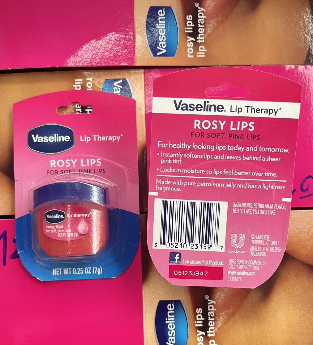 ลิปบาล์ม Vaseline Lip Therapy Balm 7g. กลิ่น Rosy ของแท้