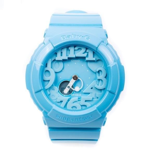 Casio Baby-G สุภาพสตรี Blue Neon Illuminator Digital Watch รุ่น BGA-130-2BDR (Blue)