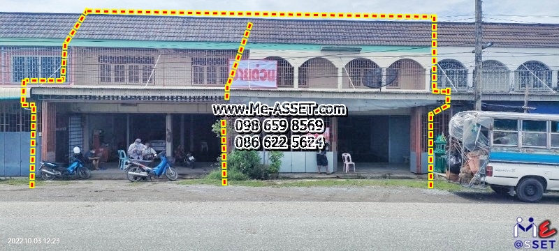 ขายอาคารพาณิชย์ ย่าน ตลาดโรงเกลือ สระกระโจม ดอนเจดีย์ สุพรรณบุรี : ใกล้แยกสระกระโจม : 2 ชั้น 2 คูหา 69.93 ตร.วา และ 2 ชั้น 2 คูหา 72.86 ตร.วา
