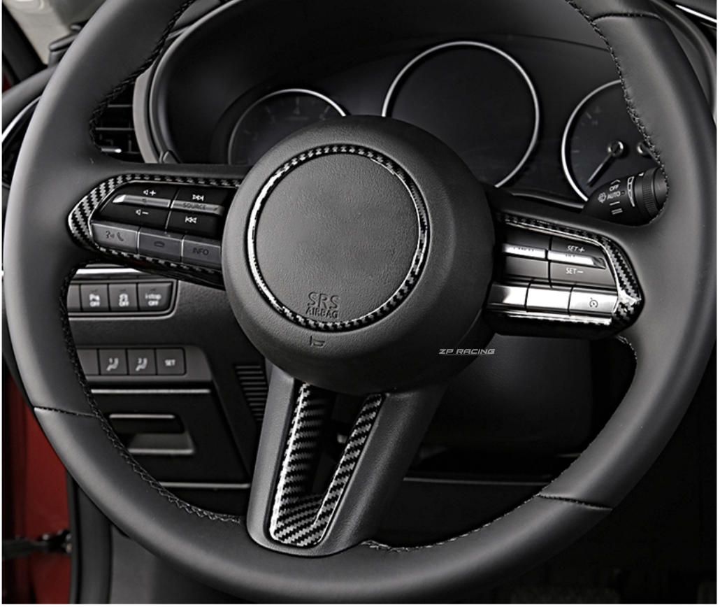 ชุดตกแต่งพวงมาลัย Carbon Mazda 3