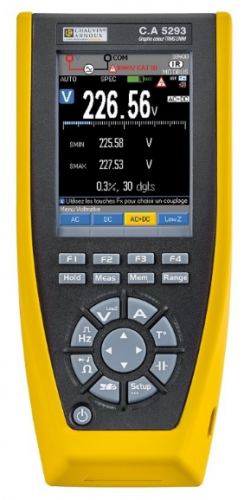 CA5292, CA 5293 Recorder Multimeter with Graphical Color Screen มัลติมิเตอร์แบบบันทึกค่าหน้าจอกราฟฟิก_Chauvin Arnoux