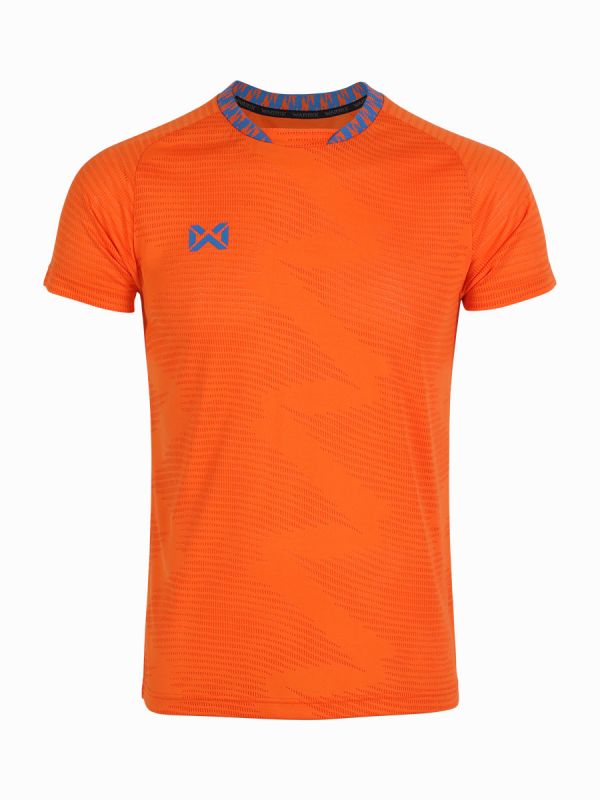 WARRIX เสื้อกีฬาลิขสิทธิ์แท้ วาริค PULZAR Training Shirt เสื้อกีฬาแขนสั้น สีส้ม OO
