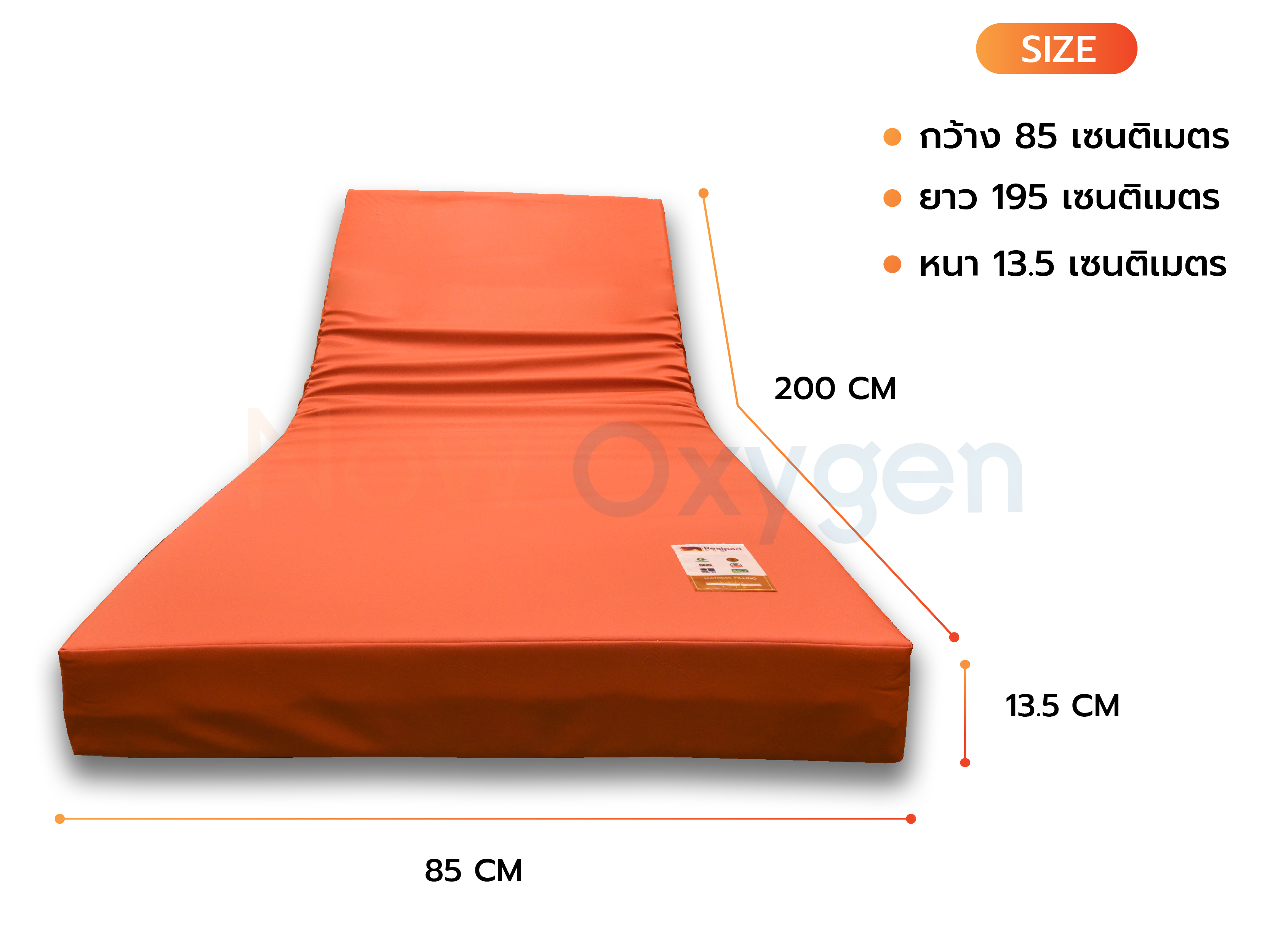 ที่นอนยางพารา กระจายแรงกดทับ หนาพิเศษ ทนทาน รุ่น Realpad Pro L รับประกัน 5 ปี