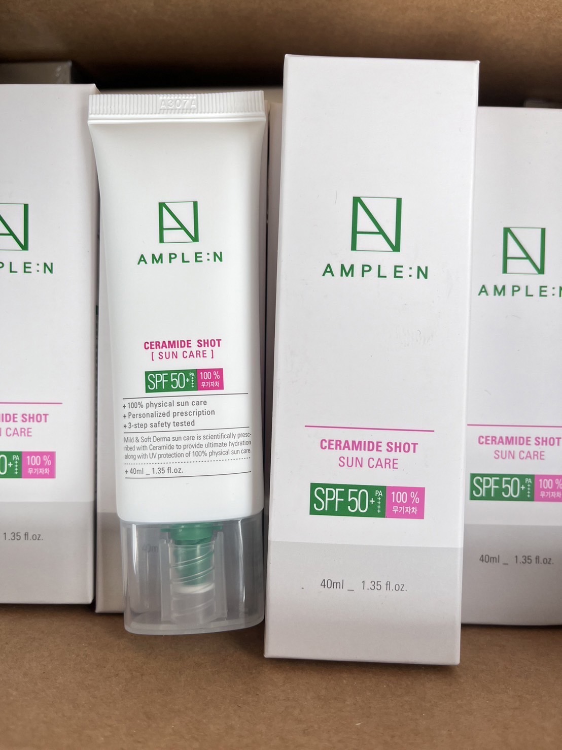 Coreana Ample : N Ceramide-Shot Sun Care SPF50+ PA++++ 40ml. ครีมกันแดดสูตรบางเบา