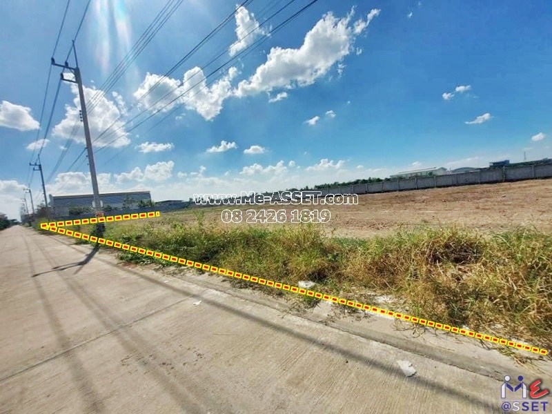 ขายที่ดินถมแล้ว ติดถนน ย่าน บ้านคลอง หน้าไม้ ลาดหลุมแก้ว ปทุมธานี : ใกล้ อบต.หน้าไม้ : 200 ตารางวา มี 6 แปลงติดกัน