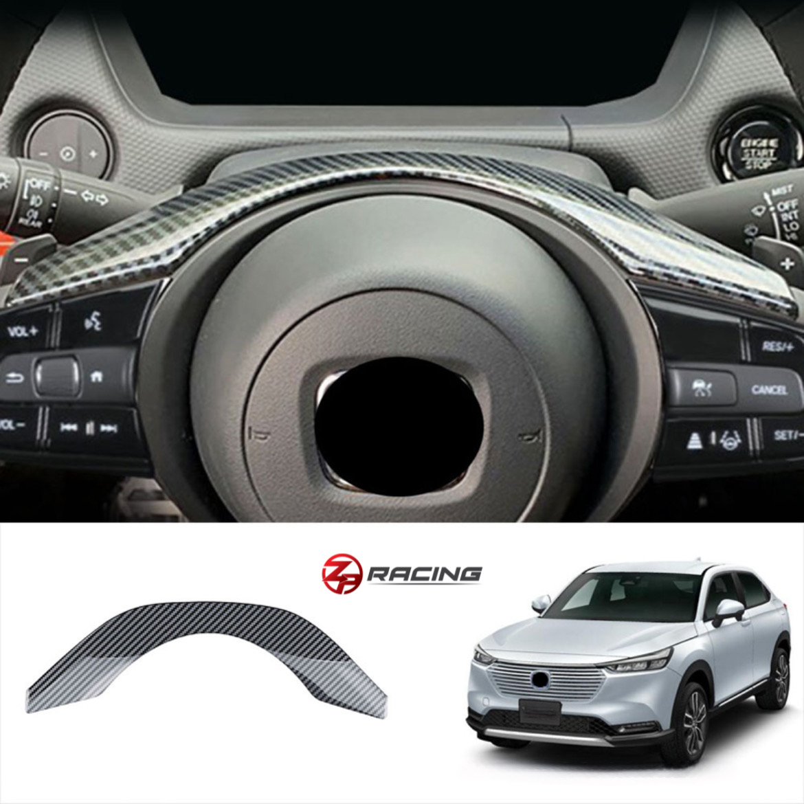 คิ้วตกแต่งพวงมาลัย Honda HR-V e:HEV (RV)