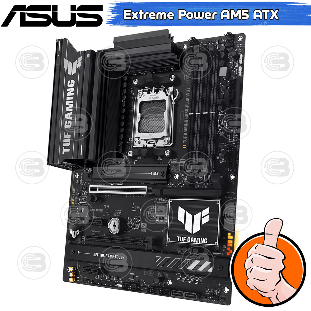 [CoolBlasterThai] ASUS MAINBOARD TUF GAMING B850-PLUS WIFI AMD SOCKET AM5 DDR5 M-ATX ประกัน 3 ปี