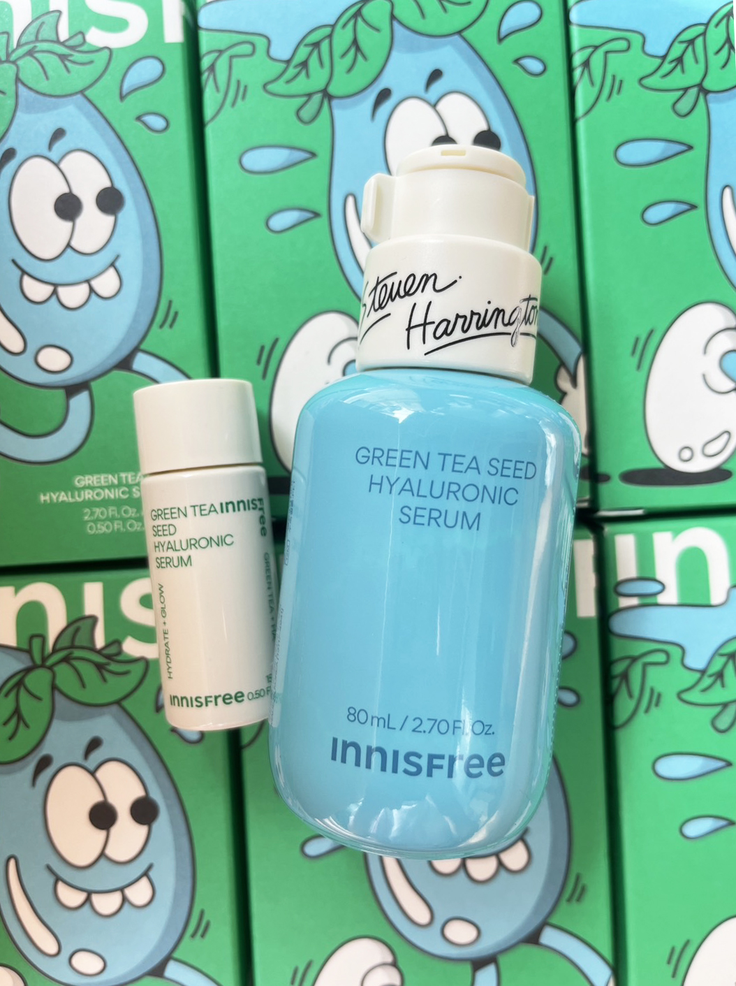 เซรั่ม Innisfree Green Tea Seed Hyaluronic Serum 80ml. + 15ml.Special Set ของแท้ หิ้วเกาหลี
