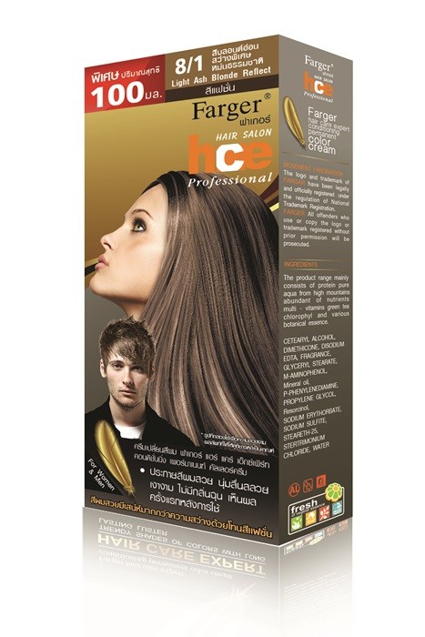 แท้พร้อมส่ง○ Farger hce professional (Ash) ฟาร์เกอร์ ยาย้อมผม ครีมเปลี่ยนสีผม 100 มล.
