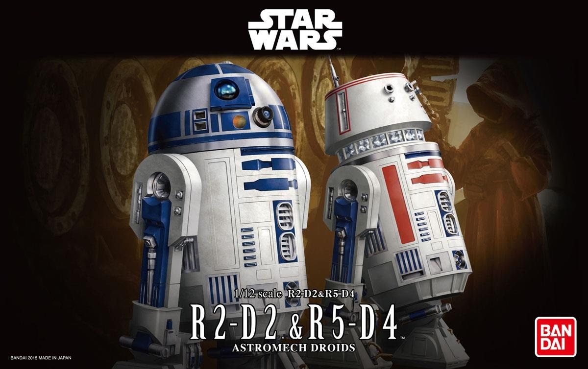 1/12 R2-D2 & R5-D4 BANDAI - Star Wars