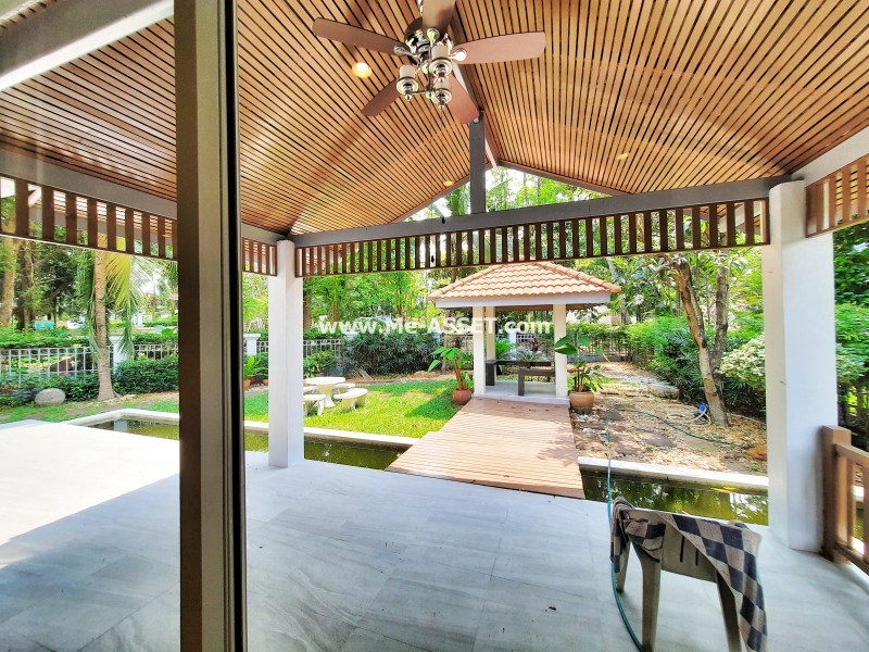 ขายบ้านเดี่ยว ม.นันทวัน วงแหวน-รัตนาธิเบศร์ ถ.ตลิ่งชัน-สุพรรณบุรี ต.เสาธงหิน อ.บางใหญ่ นนทบุรี ต้นโครงการ ติดสวนสาธารณะ หน้าบ้านไม่ชนใคร / พื้นที่ 2 ชั้น 146.7 ตารางวา