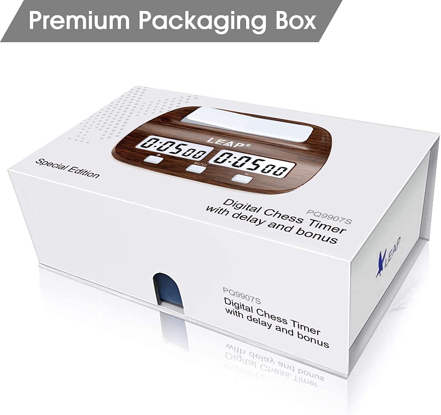 นาฬิกาจับเวลาหมากรุกแบบดิจิตอล Leap Digital Clock PQ9907s