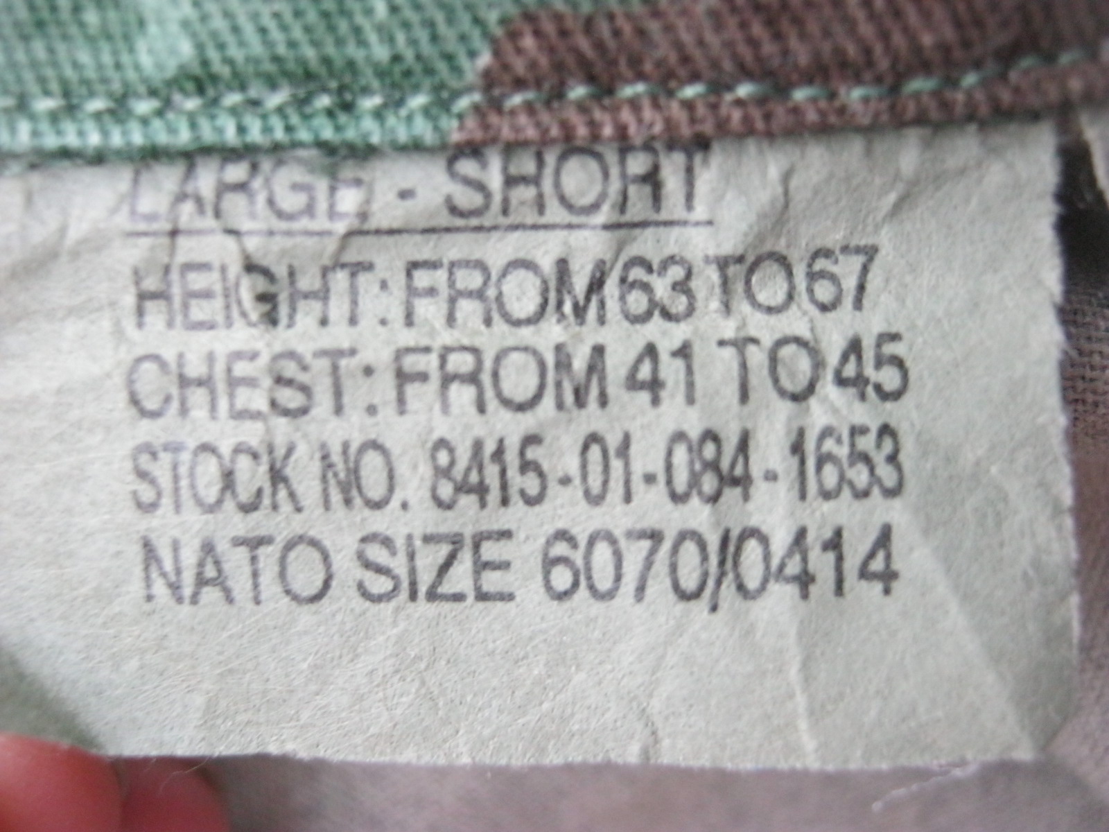 เสื้อทหารสหรัฐ M81 ผ้าชนิดพิเศษ