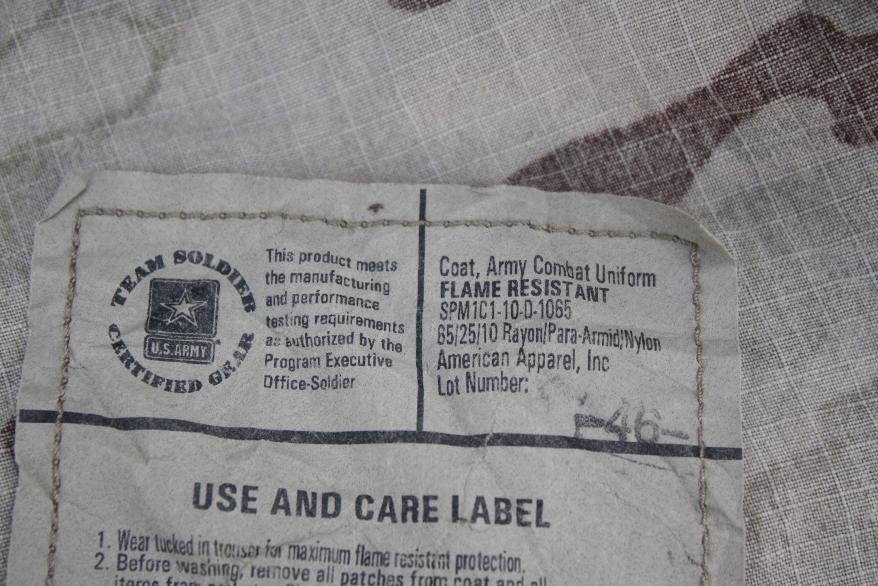 เสื้อทหารสหรัฐ (MultiCam) OEF-CP