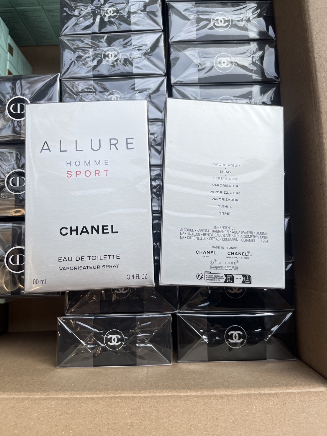 Chanel Allure Homme Sport For Men Eau de Toilette 100ml. ของแท้ (1กล่อง)