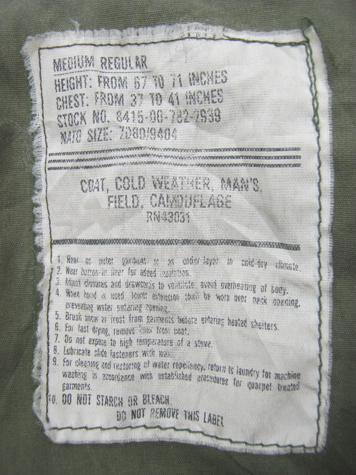 เสื้อทหาร M65 woodland