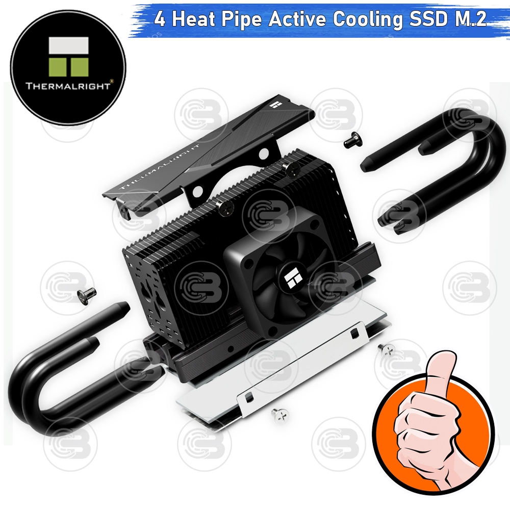 [CoolBlasterThai] Thermalright HR-10 2280 PRO BLACK SSD M.2 COOLING KIT With Heatpipe