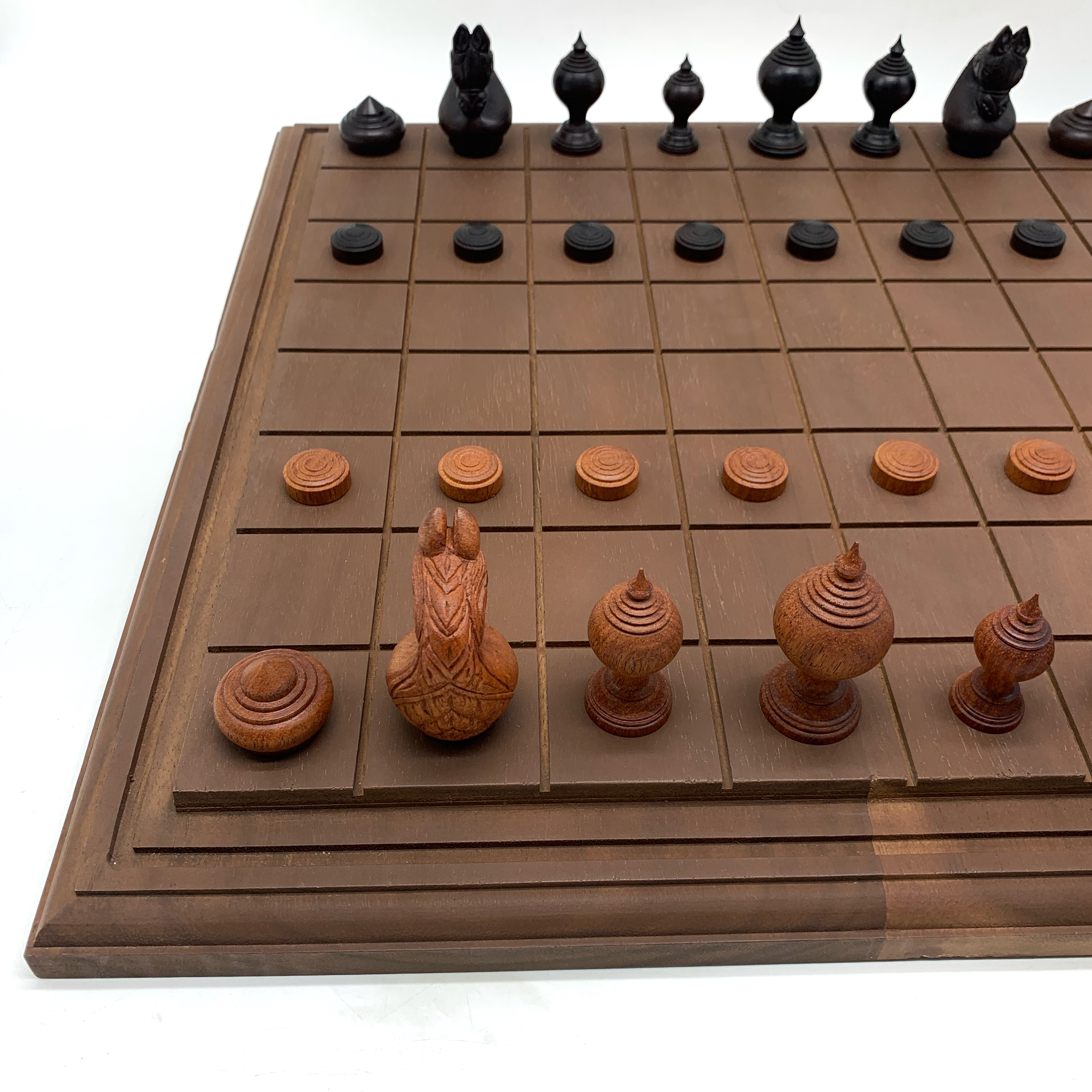 ชุดหมากรุกไทยไม้พฤกษ์(ตัวไม้หงส์มังกร2)