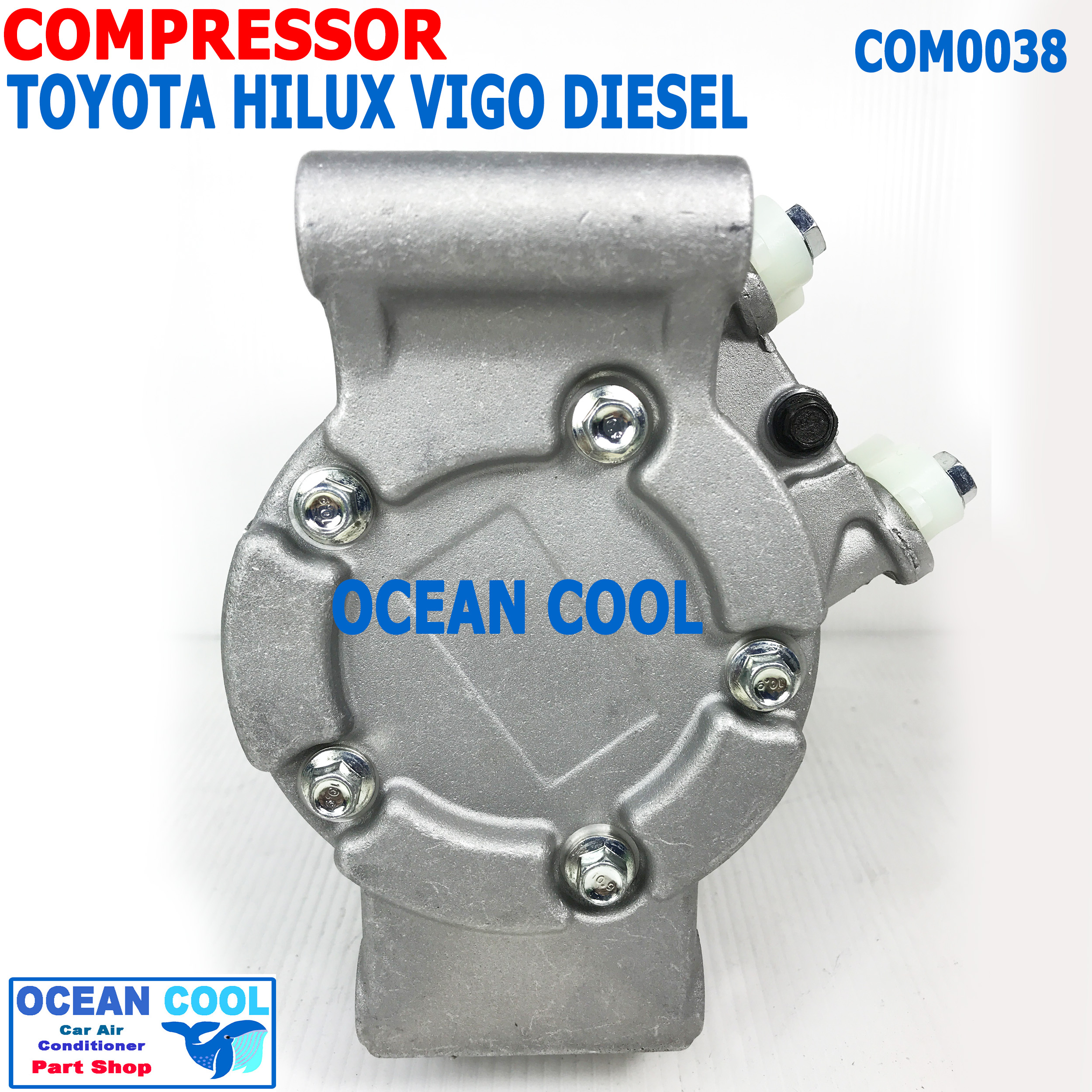 คอมเพรสเซอร์ วีโก้ ดีเซล 2003 - 2014 COM0038 โตโยต้า 10S11C คอมแอร์รถยนต์ คอมแอร์ คอมเพลสเซอร์ Compressor toyota vigo 2004 2005 2006 2007 2008 2009 2010 2011 2012 2013