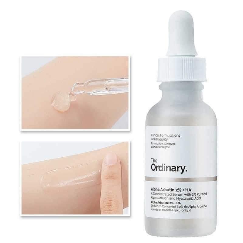The Ordinary Alpha Arbutin 2 % + HA Serum 30ml. เซรั่มลดเลือนจุดด่างดำ