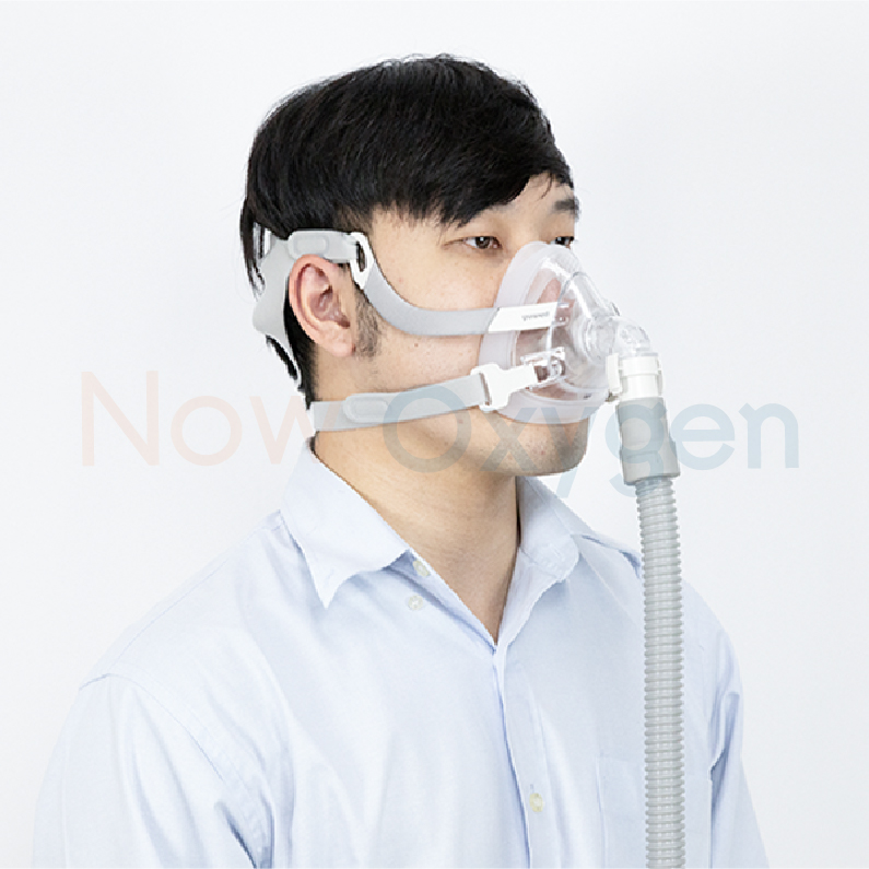 หน้ากากชนิดครอบจมูกและปากสำหรับเครื่อง CPAP Bipap ไม่มีที่คาดศรีษะ (Yuwell Nasal Mask YF-02) มีขนาด S M L