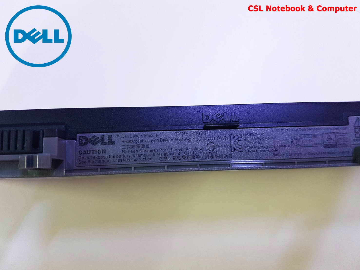 Battery Dell Latitude E4300, 6-Cell, 60Wh, แบตเตอรี่ Dell R3026 ของแท้ รับประกันศูนย์ Dell Thailand On-site Service