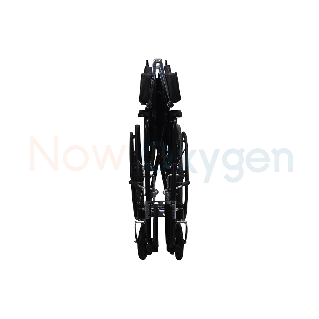 รถเข็นแมนนวล รุ่นพนักพิงสูง ปรับเอนนอน ปรับเหยียดขา (High Back Manual Wheelchair) รับประกัน 1 ปี