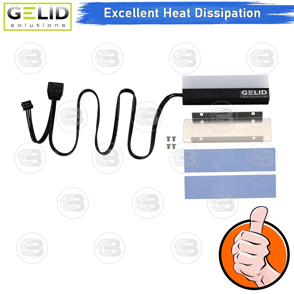 [CoolBlasterThai] GELID GLINT A-RGB M.2 SSD COOLER