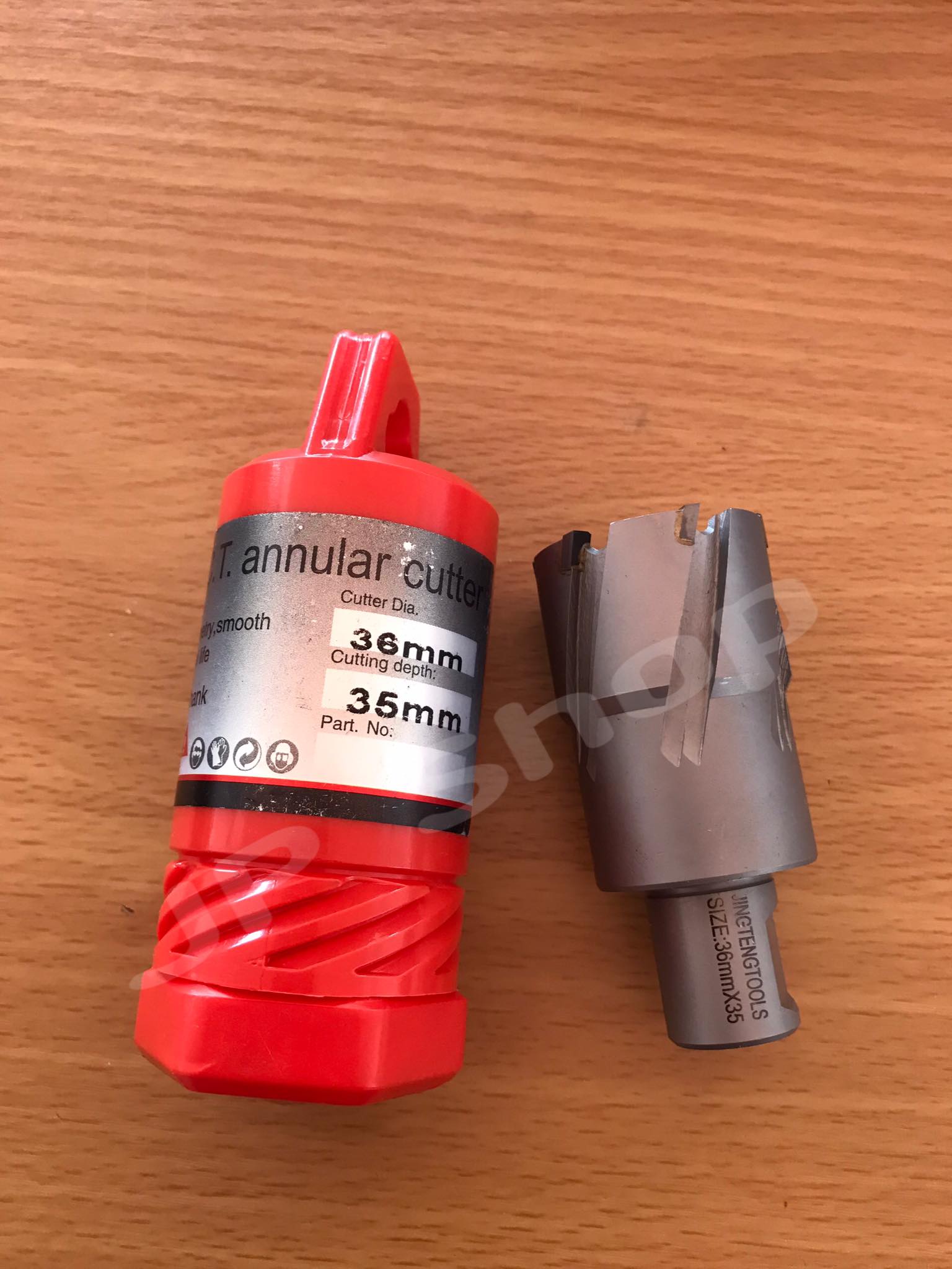 ดอกสว่านเจ็ทบอส แบบโฮลซอว์คาร์ไบสำหรับเจาะเหล็กหนา ด้วยสว่านแม่เหล็กไฟฟ้า ขนาด36*35 มม. #3635