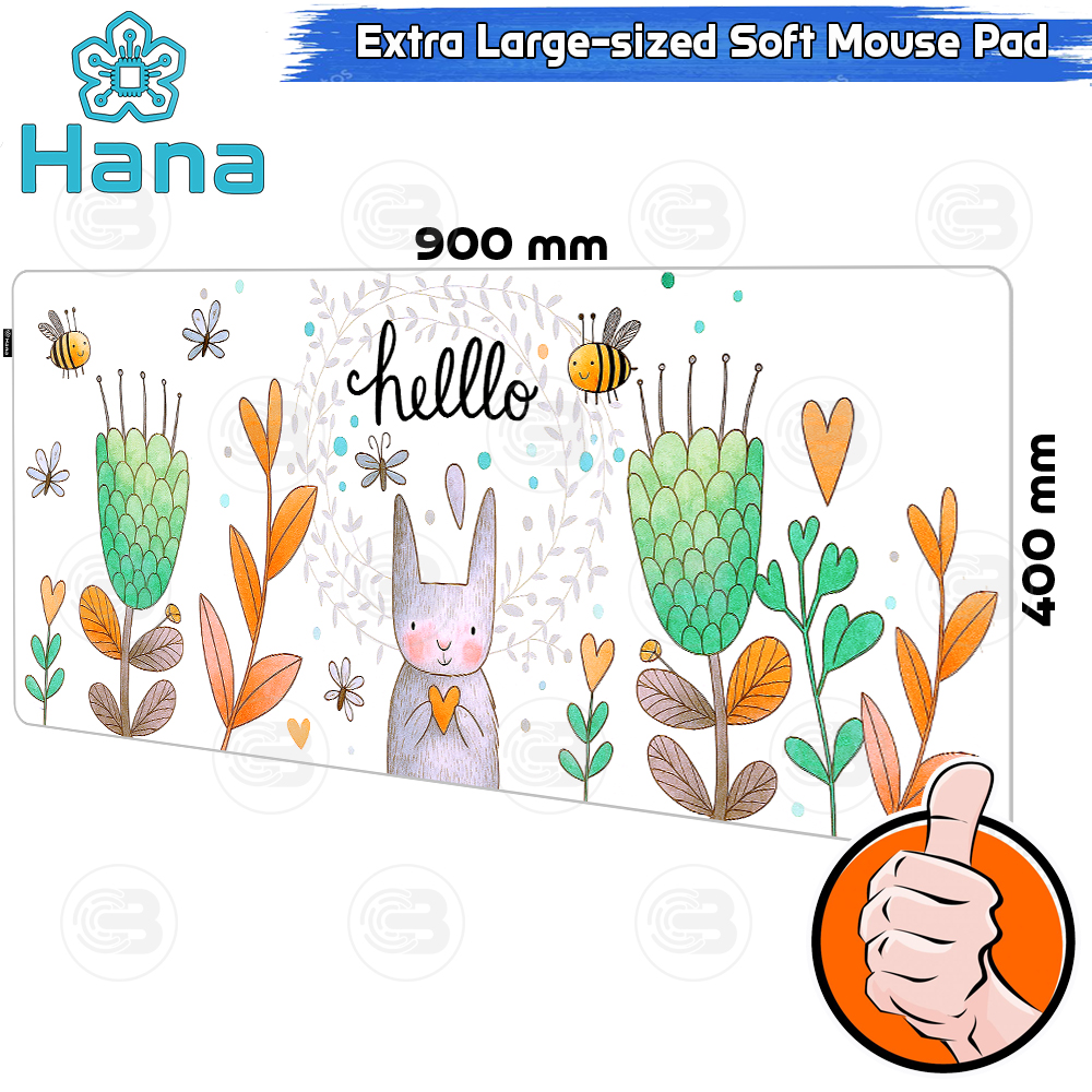[CoolBlasterThai] Hana BUNNY BLOOM Mouse Pad XL (900x400mm)