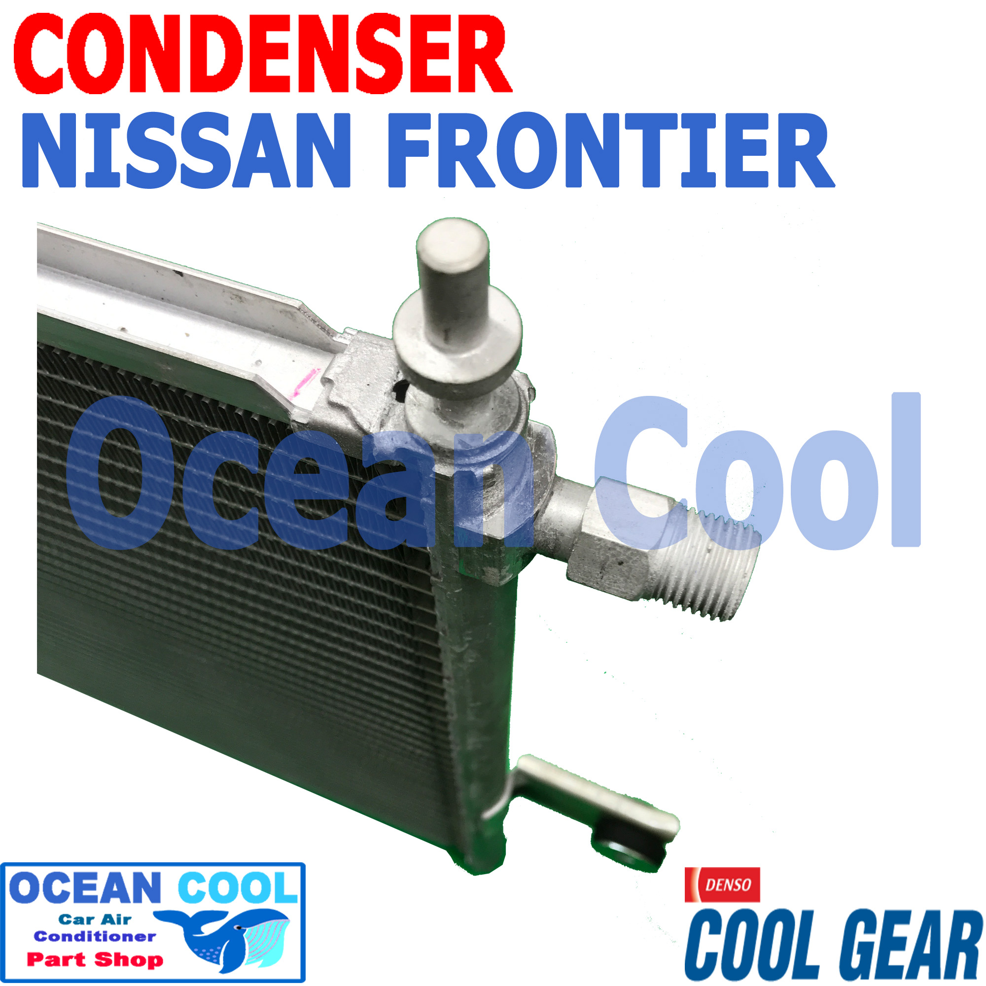 แผงแอร์ นิสสัน ฟรอนเทียร์ 1998 - 2001 TD27 CD0083 Cool Gear รหัส DI447770-46604W CONDENSER NISSAN FRONTIER พ.ศ. 2541 ถึง 2544 อะไหล่ แอร์ รถยนต์ คอนเดนเซอร์ แผงคอยล์ร้อน