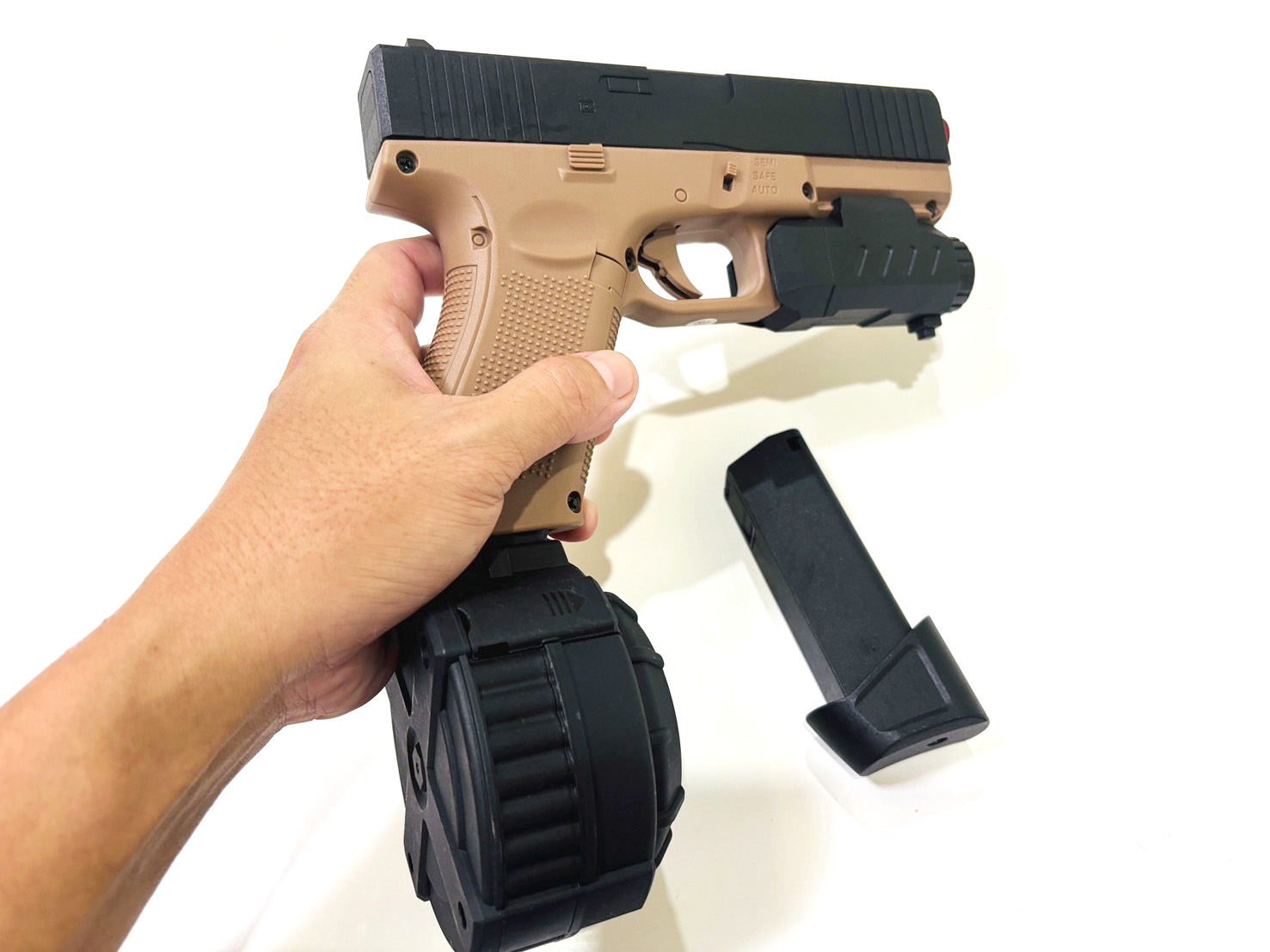 ปืนเจล ปืนเจลไฟฟ้า รุ่น Glock (Semi&Full&Blowback)