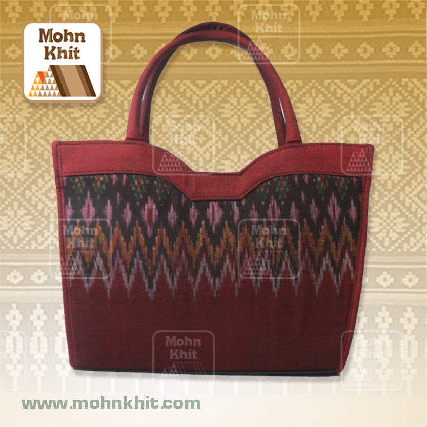 กระเป๋าผ้าขิด กระเป๋าถือ กระเป๋าหิ้ว 11x32x32 Cm