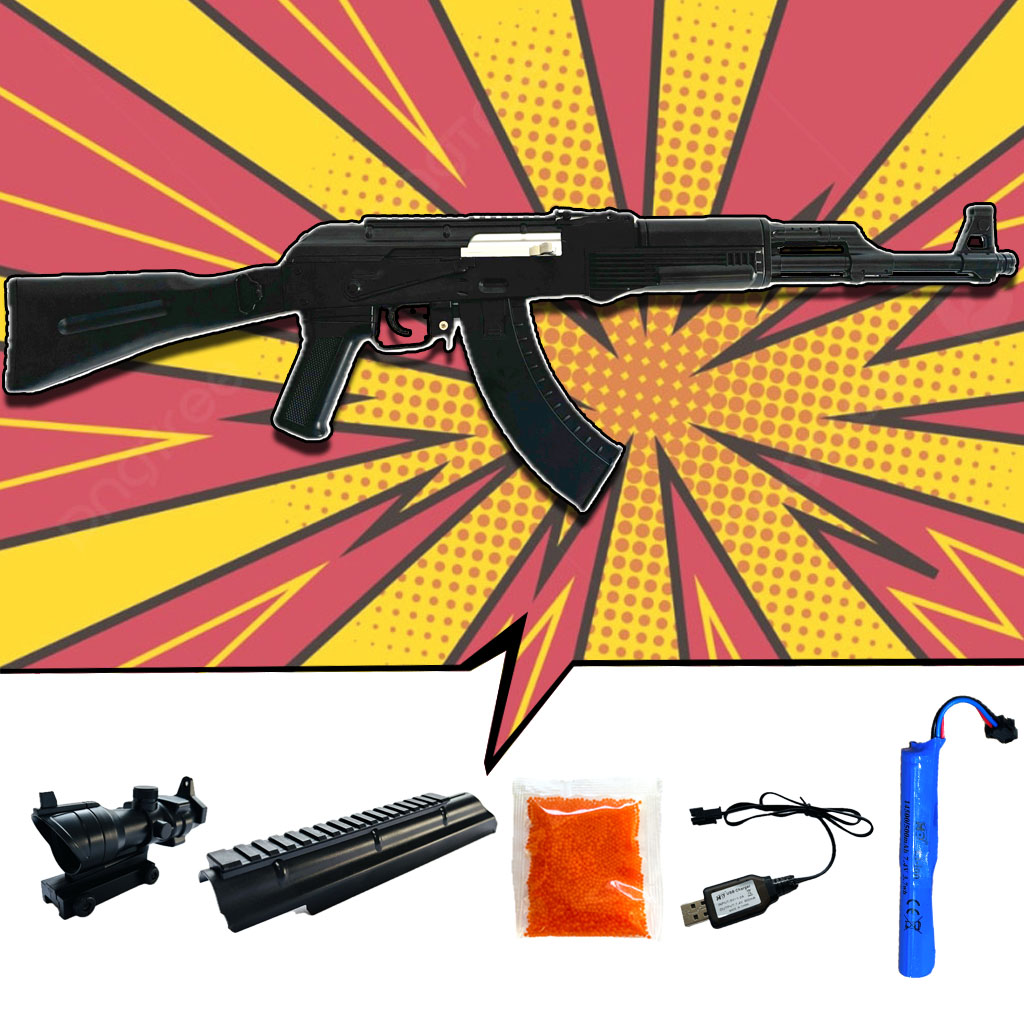 ปืนเจล ปืนเจลไฟฟ้า รุ่น AK74MN (Semi Auto&Full Auto)