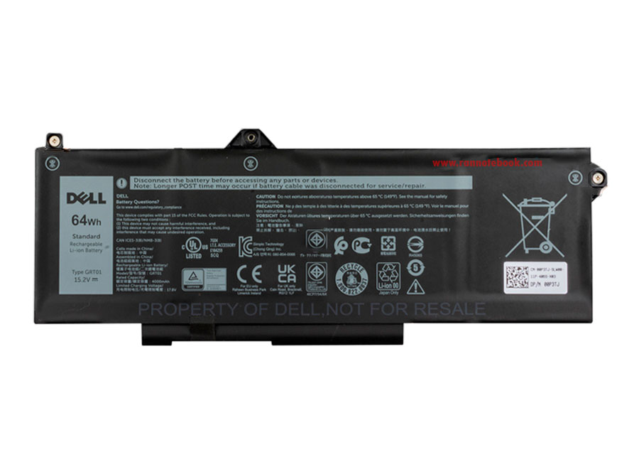 Battery Dell Latitude 5421 64Whr GRT01 แบตเตอรี่ Dell Latitude 5421 แบตแท้ ตรงรุ่น ตรงสเปค ประกันศูนย์ Dell Thailand ราคา พิเศษ