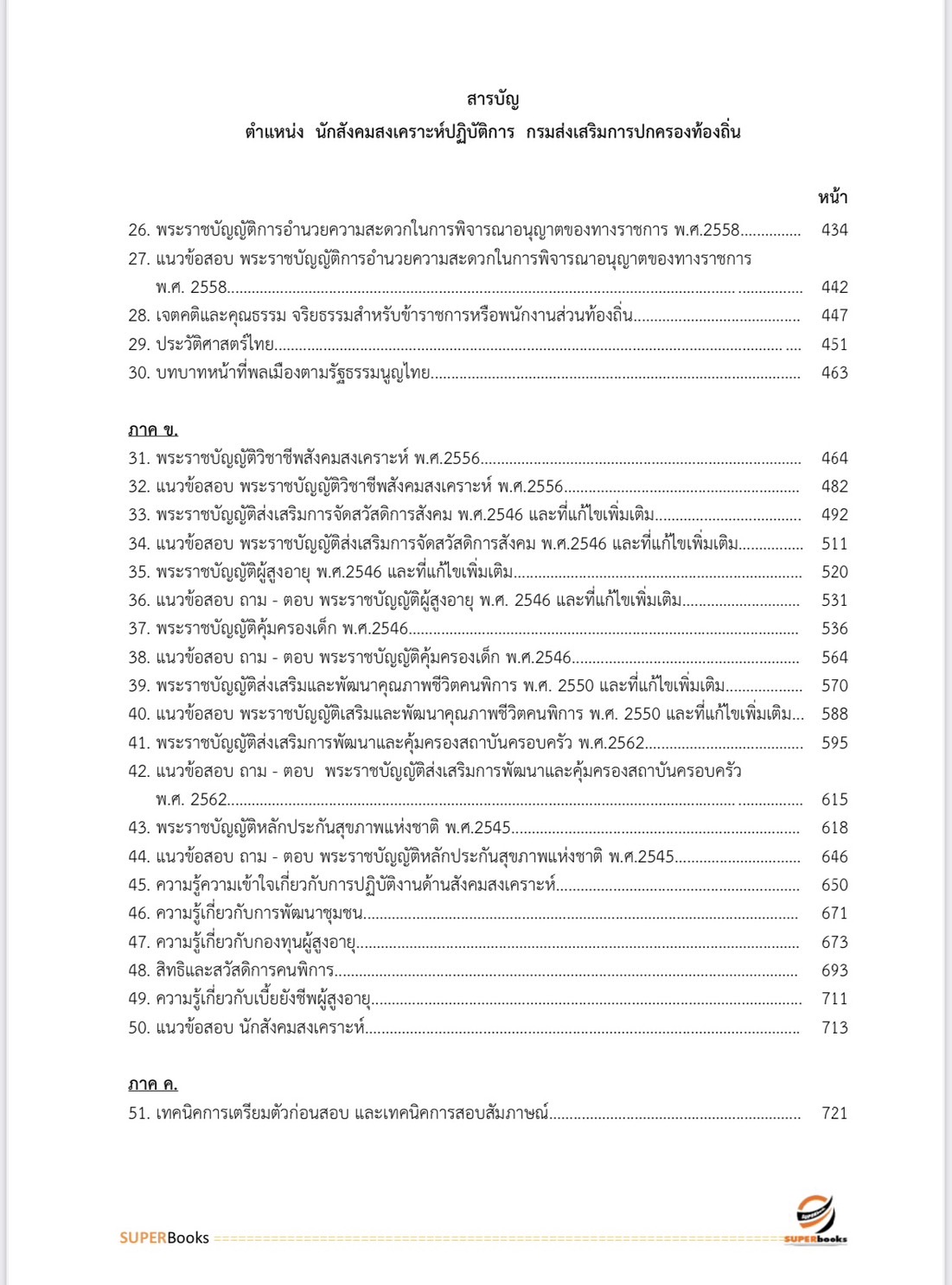 แนวข้อสอบ นักสังคมสงเคราะห์ปฏิบัติการ กรมส่งเสริมการปกครองท้องถิ่น