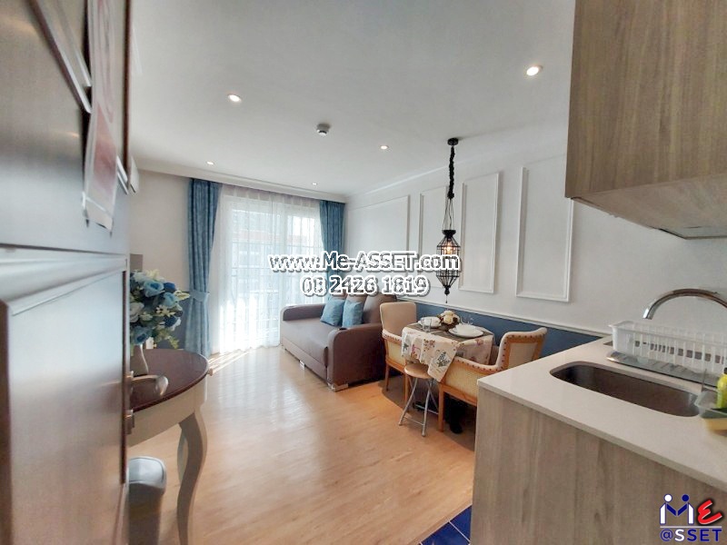 ขายคอนโด วิวสระว่ายน้ำ ย่าน พัทยา นาจอมเทียน เขาพระตำหนัก บางละมุง สัตหีบ : เซเว่นซีส์โค้ดดิอะซูร์ Seven Seas Cote D'Azur : 32.29 ตร.เมตร