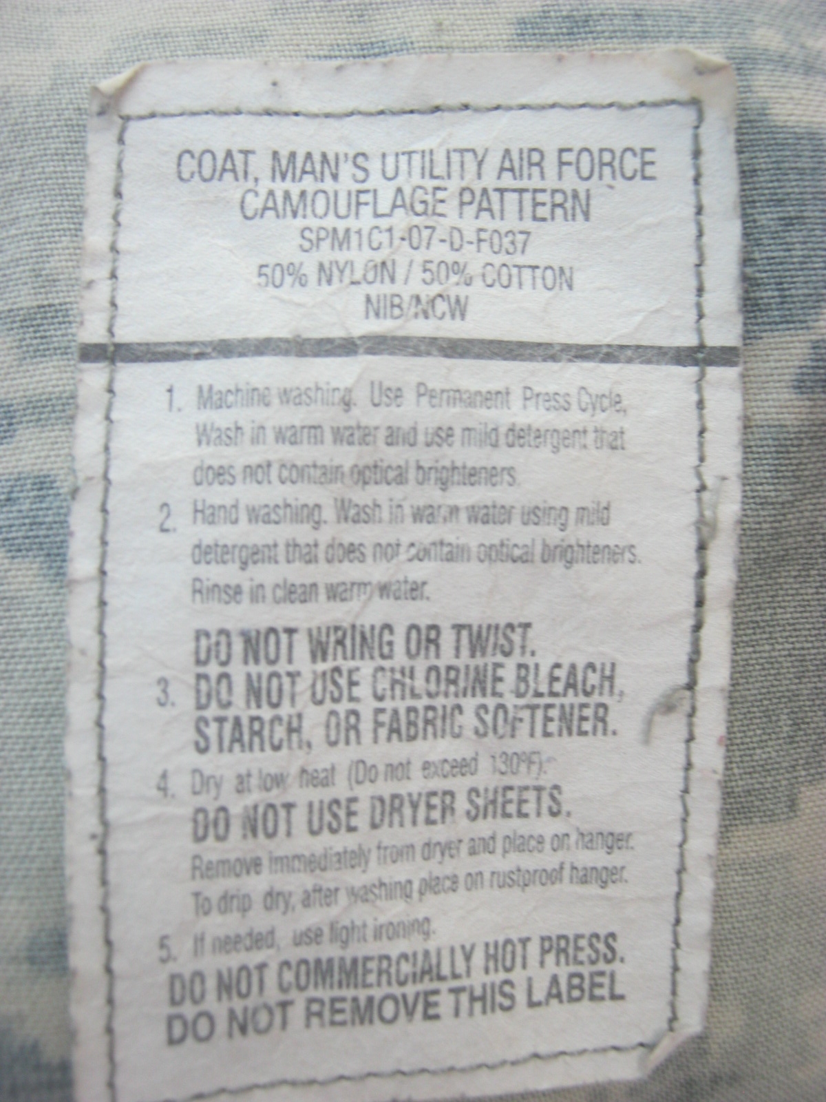 The Airman Battle Uniform (ABU) USAF Digital Tiger Stripe