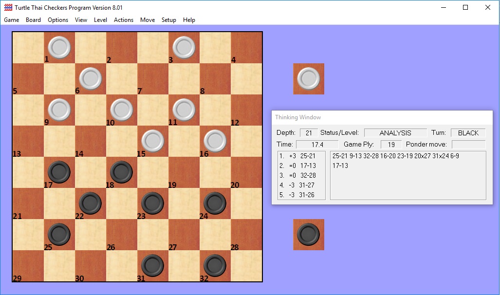 โปรแกรมหมากฮอส turtle8.0