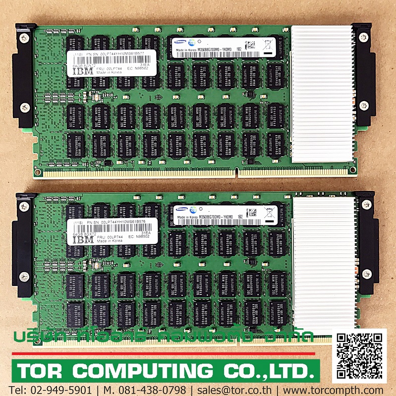 IBM 00LP744 [TorCompTH Thailand - ขาย จำหน่าย ราคา] IBM 64GB 1600MHz DDR3 (4Gb) CDIMM DRAM for Power8 8408-E8E Power System E850