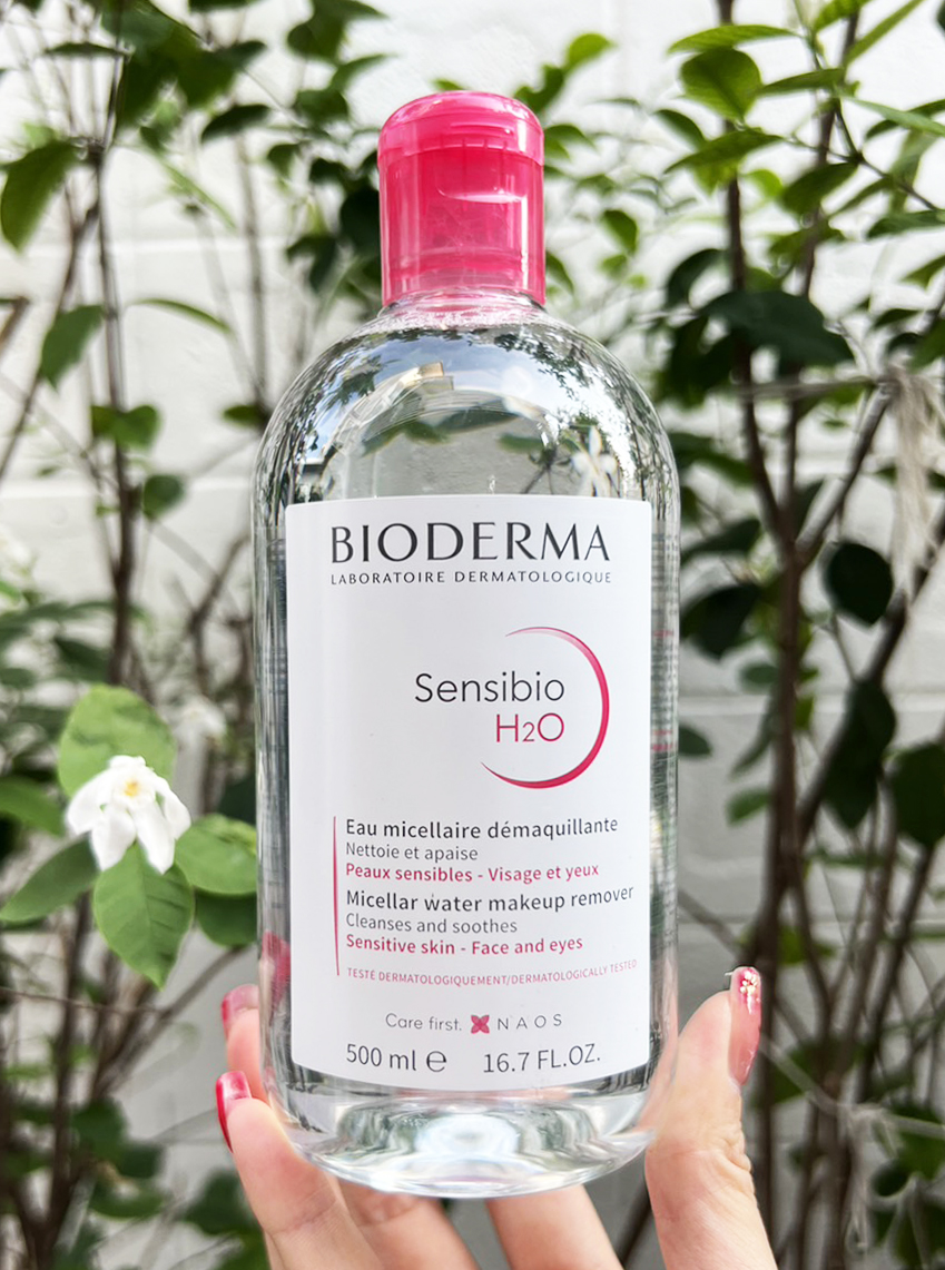 Bioderma Sensibio H2O Solution Micellaire 500ml. ฝาชมพู สำหรับผิวแพ้ง่าย-ผิวแห้ง-ผิวธรรมดา (1ขวด)