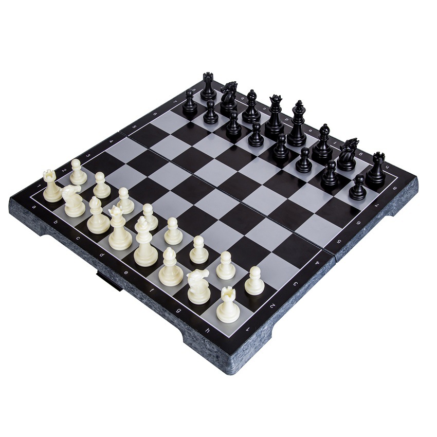 หมากรุกสากลแม่เหล็ก Black&White Magnetic Chess