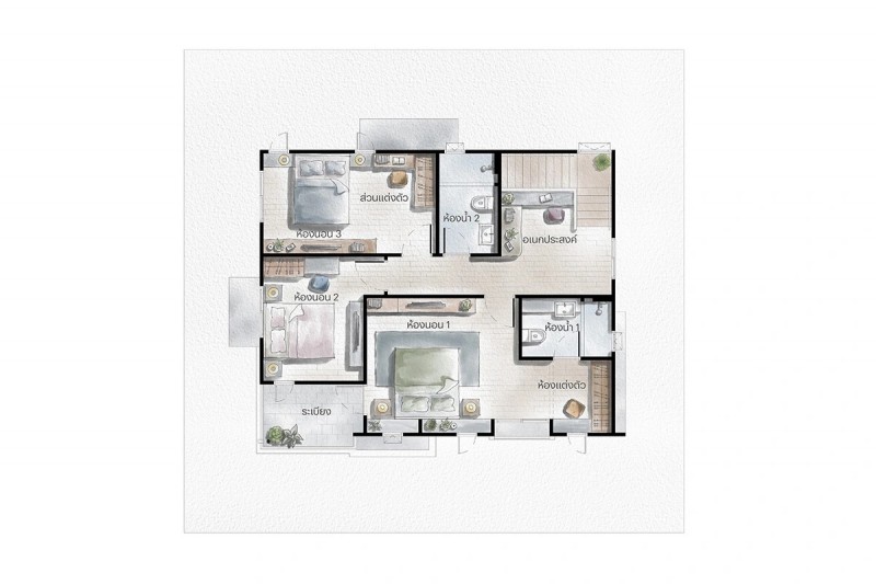 ขายบ้านเดี่ยว ย่าน บางบ่อ บางนา บางพลี เทพารักษ์ บางเสาธง : ม.สราญสิริ บางนา Saransiri Bangna : 2 ชั้น 61.4 ตร.วา