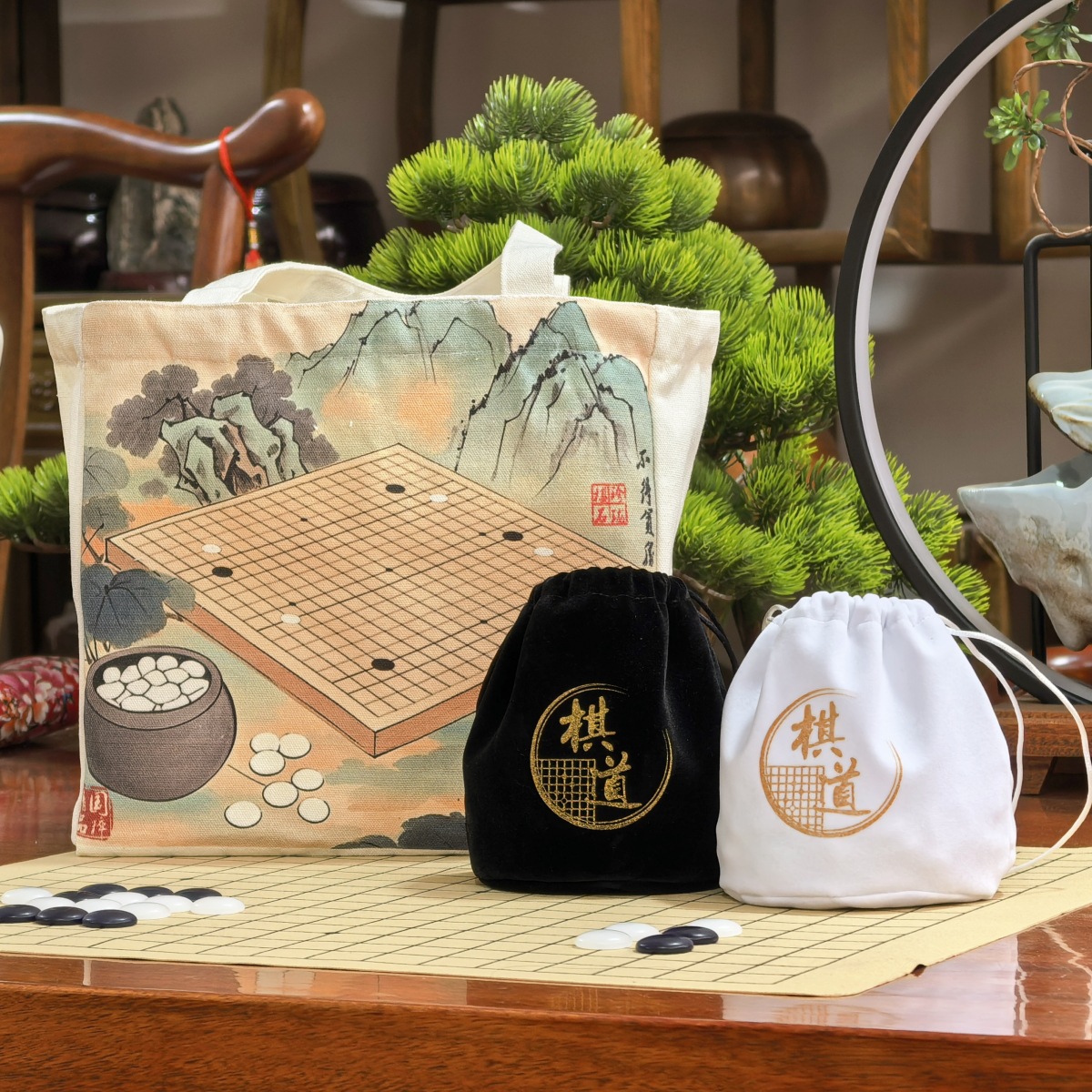 เม็ดหมากล้อมหินหยกสีคราม Indigo Jade (นูน1ด้าน)