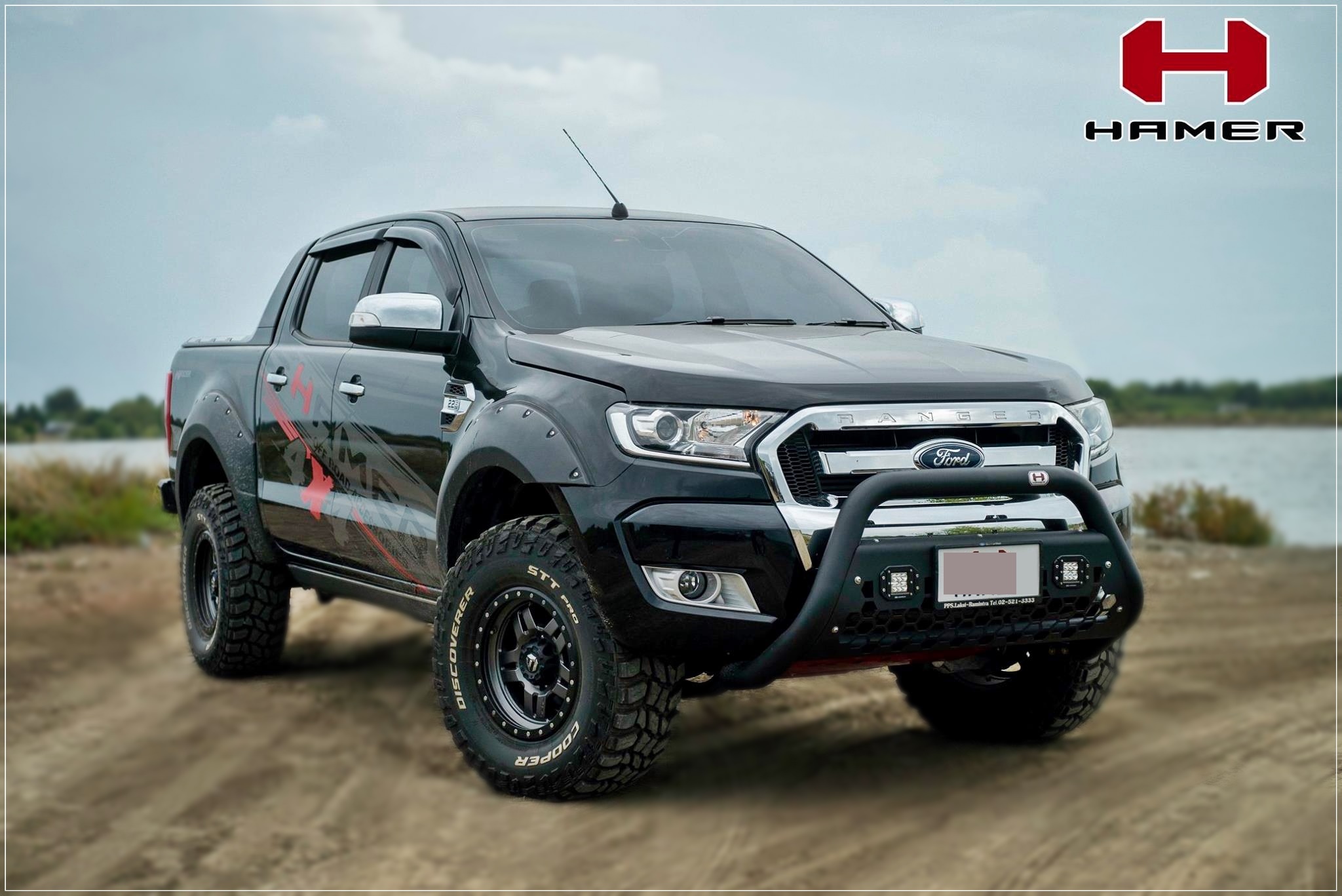 กันชนหน้า Ford Ranger HAMER รุ่น Storm