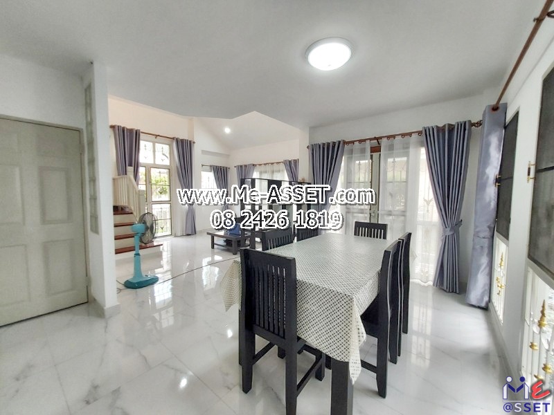 ให้เช่าบ้านเดี่ยว ย่าน รังสิต คลองสาม ลำสามแก้ว บึงยี่โถ คลองหลวง : ม.วรารักษ์ รังสิต-คลองสาม : 2 ชั้น 53 ตร.วา