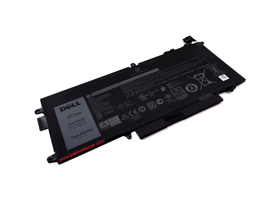 Battery Dell Latitude 7390 2in1 60Whr K5XWW แบตเตอรี่ Dell 7390 แท้ ตรงรุ่น ประกันศูนย์ Dell Thailand ราคา พิเศษ