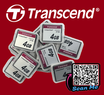 TransCend, Compact Flash Card, 4Gb,CF180,CF180I,Industrial Grade,TS4GCF180