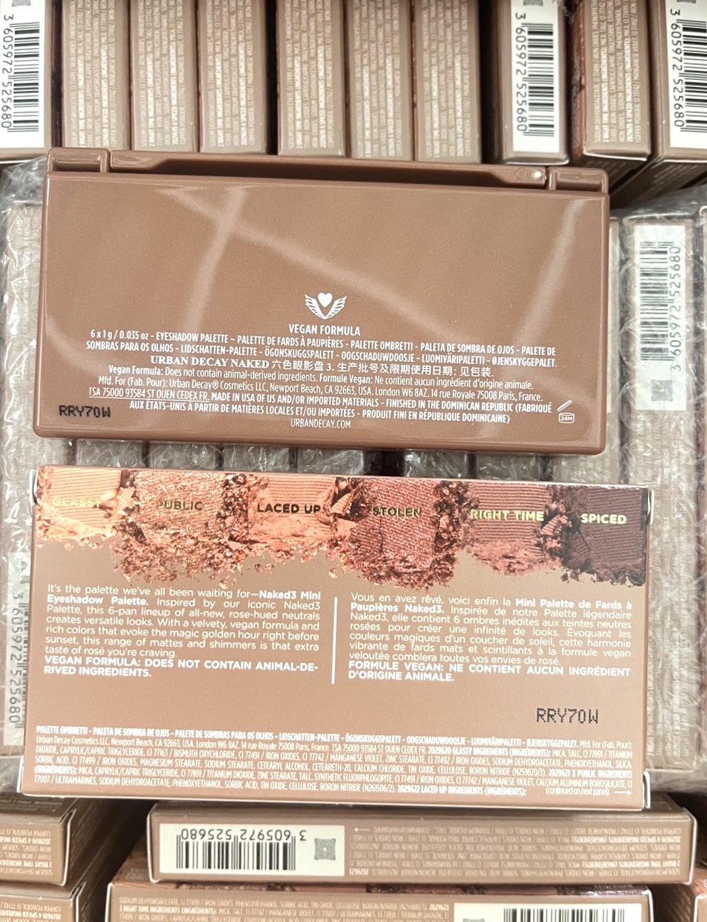 URBAN DECAY Naked3 Mini Eyeshadow Palette - 6g. พาเลทอายแชโดว์ ไซต์มินิ